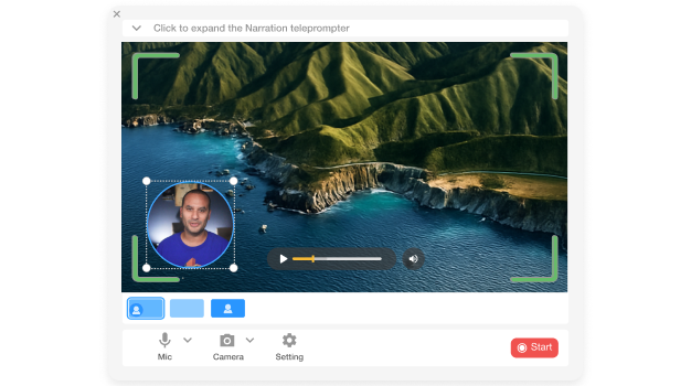 Record FAQ walkthrough videos using webcam and screen capture with Visla’s FAQ Walkthrough Video Creator.